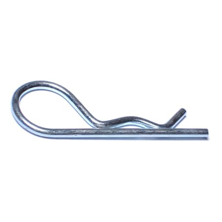 Midwest Fastener 1/8" x 2-9/16" Zinc Plated Steel Hitch Pin Clips 20PK 60604